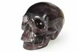 Realistic Banded Fluorite Skull #382269-2